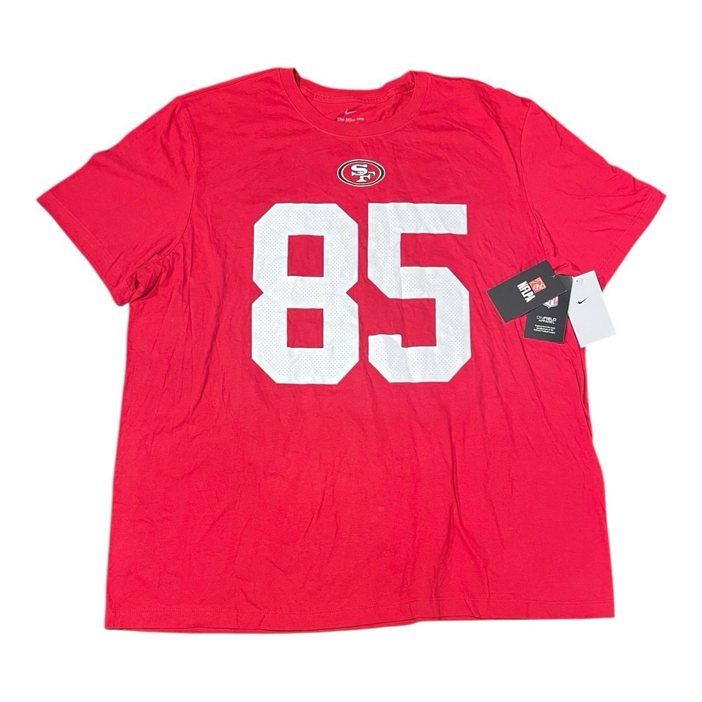 NWT Nike George Kittle 85 T Shirt Red Men's NFL San Francisco 49ers XXL